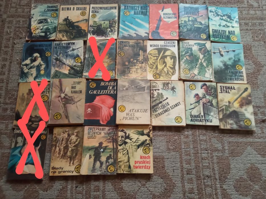 Książki z serii Żółty tygrys z lat 1960r-1989r