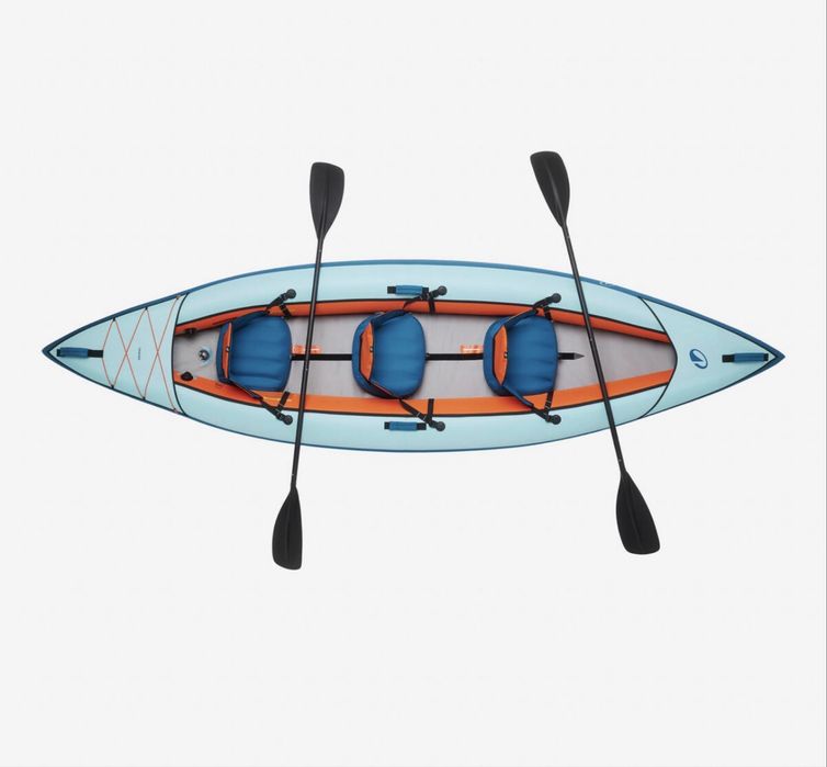 Надувний каяк Decathlon 100 Essential, 2–3-місний, комплект