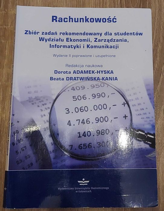 Rachunkowość - Zbiór zadań (część wypełnionych zadań)