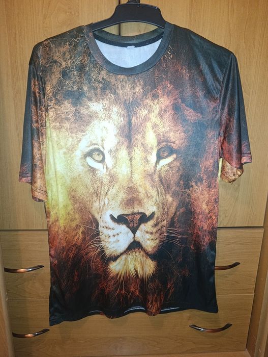 Męska koszulka / bluza z motywem LWA – efekt 3D, rozmiar L