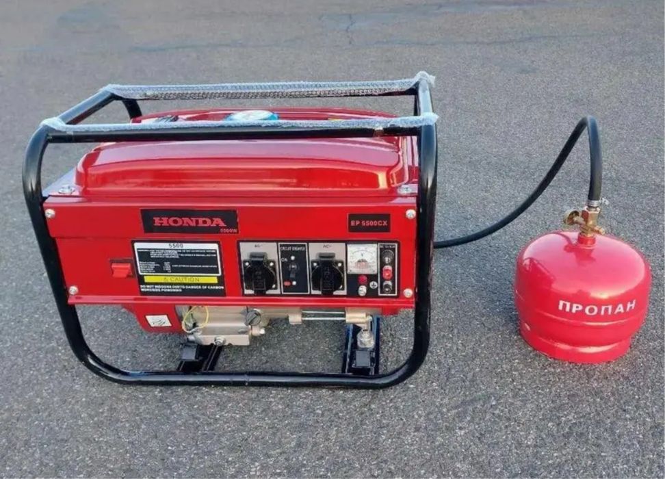 ГАЗ БЕНЗИН генератор HONDA 5-5.5 кВт электростартер стартер автозапуск