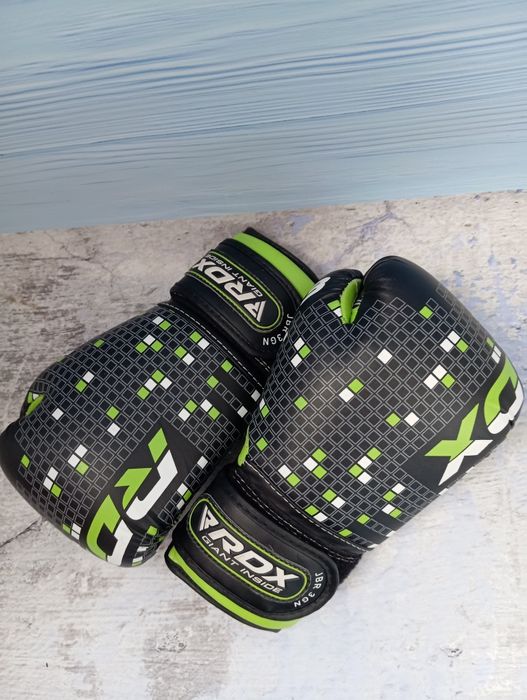 Дитячі боксерські рукавички RDX Green — 4 oz (унції)