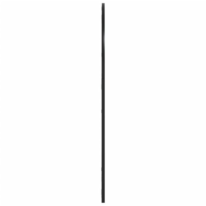 Vidaxl Lustro Ścienne, Czarne, 80X100 Cm, Zakończone Łukiem, Żelazo