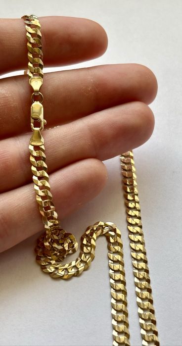 Złoty łańcuszek pancerka 15,5g 60cm 585 nowy