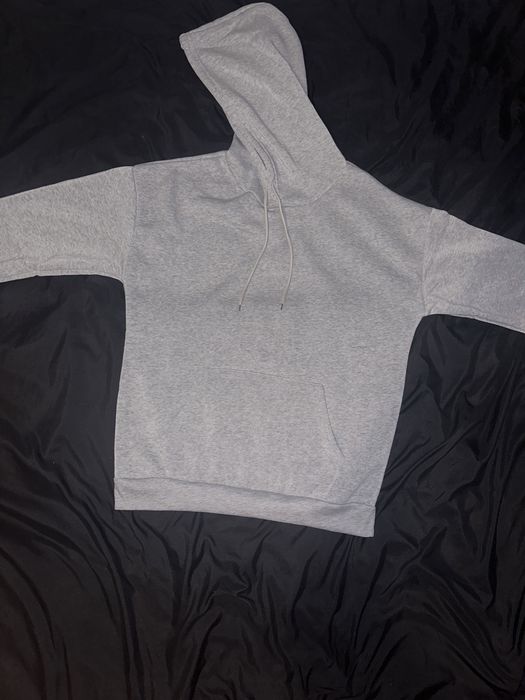 bluza szara zwykla basic hoodie drip moda