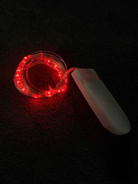 Гірлянда на батарейках 1 метр 10 LED різні кольори гирлянда герлянда