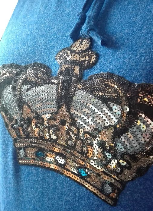 Bluza tunika niebieska tunika tuba NOWA cekiny 48 + GRATIS