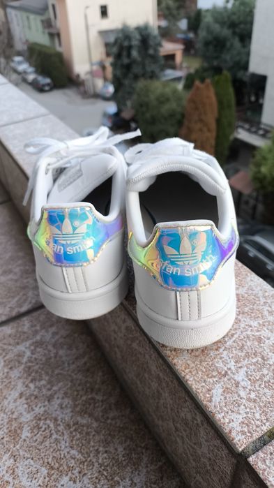 Buty Adidas Stan Smith białe perłowe detale rozmiar 38 2/3