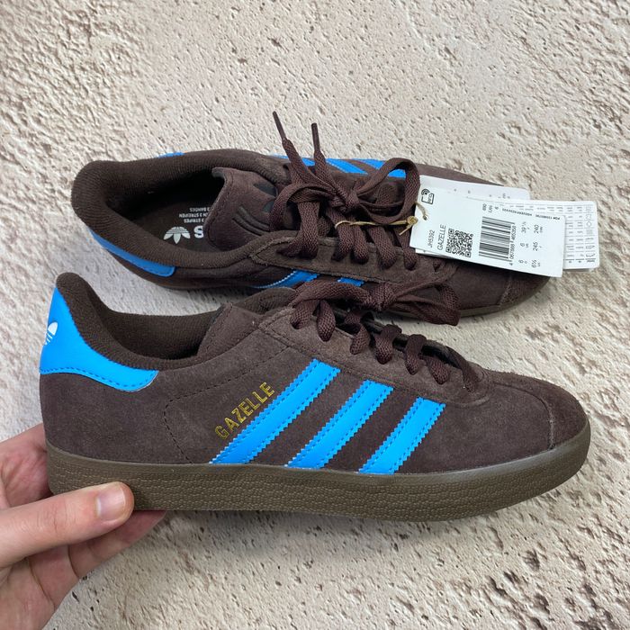 38 39 jh5392 оригінал нові жіночі кеди adidas gazelle brown casual