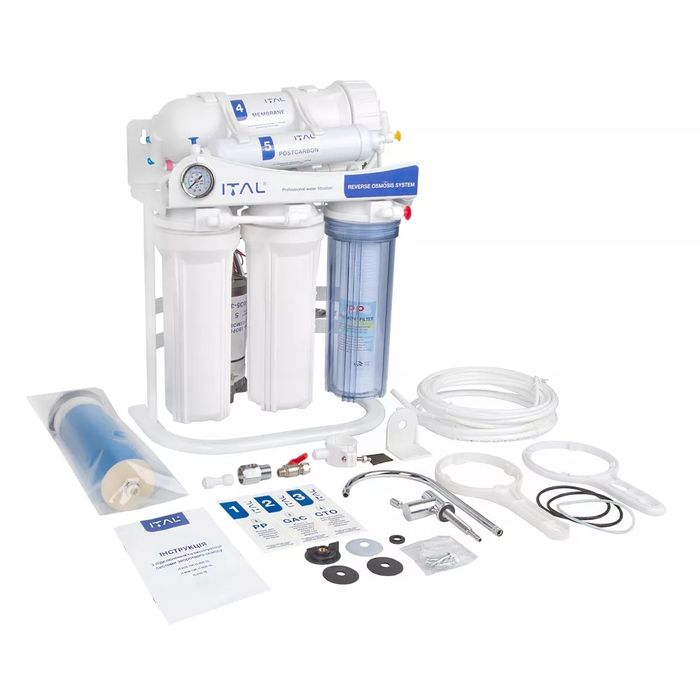 Фильтр обратный осмос  ITAL IT-RO5-300P осмос з помпою , 300 галон