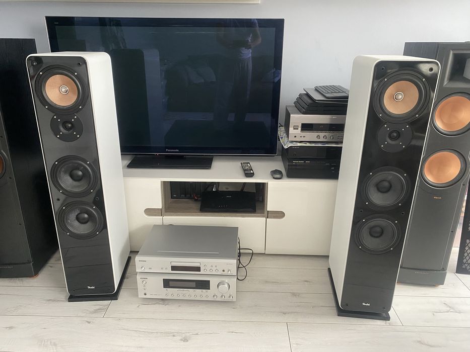Zestaw amplituner onkyo + CD onkyo + kolumny teufel UL40 + pilot