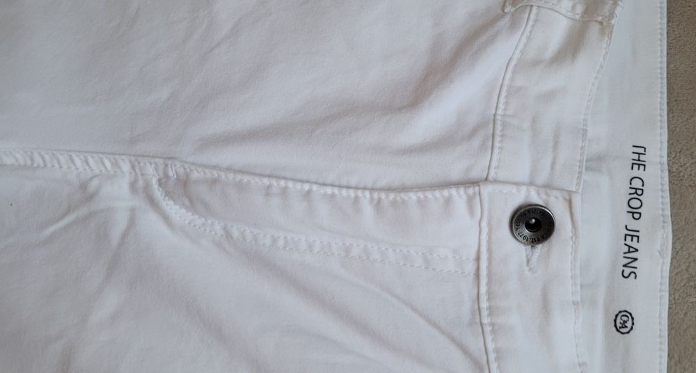 C&A 42 XL the cropp jeans białe spodnie Jessica bawełna, elastan