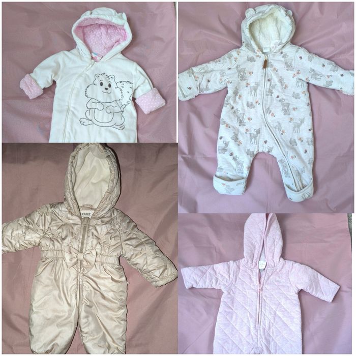 Комбинезоны на весну H&M, Levis, Kanz, Topomini. Размер 56-62.