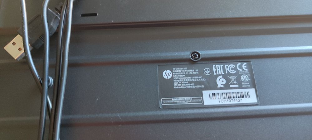 Teclado hp Keyboard 100