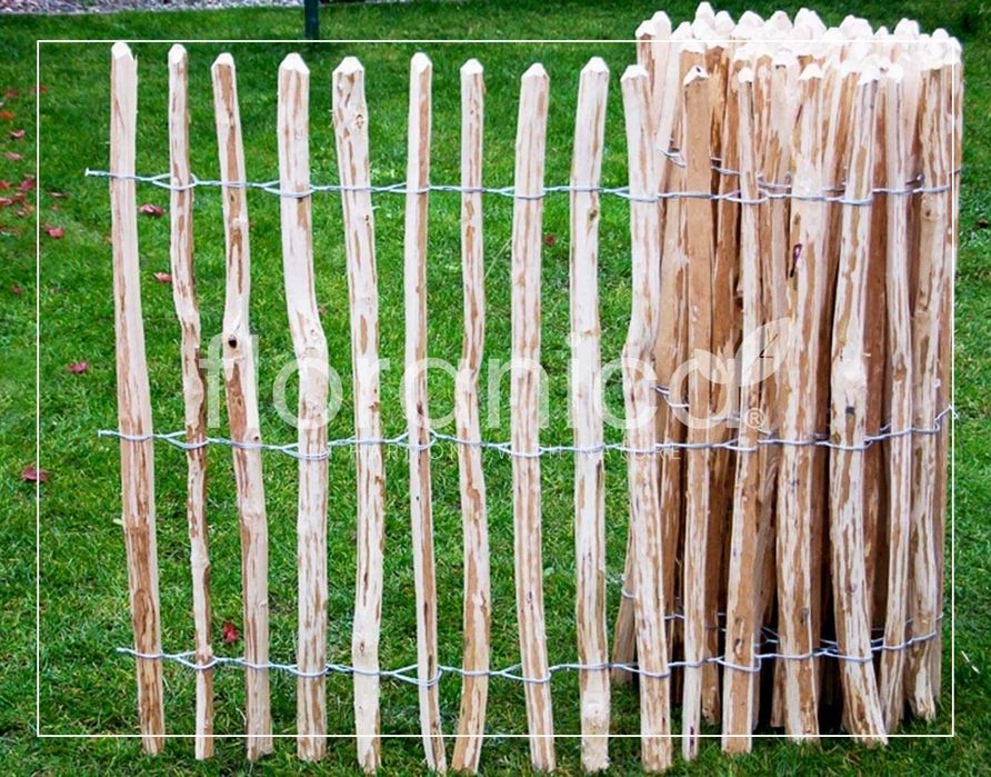 Leszczynowy płot ogrodowy, impregnowany, sztachetowy - producent !