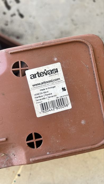 4 floreiras Artevasi 60cm