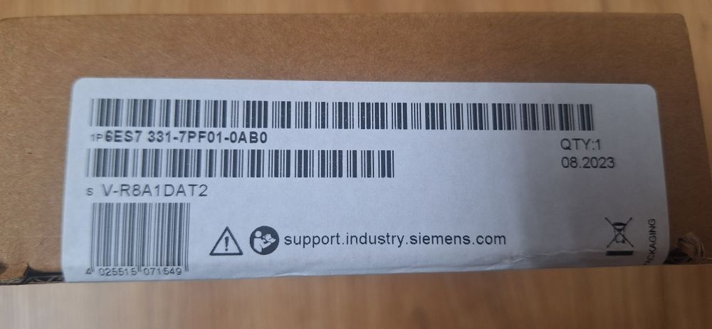 SIMATIC S7-300, moduł wejść anologowych SM 331 - 6ES7331-7PF01-0AB0