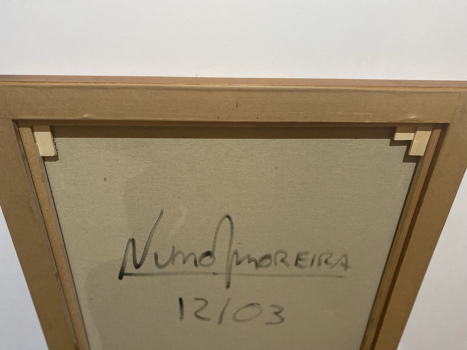 Acrilico sobre tela com moldura em madeira