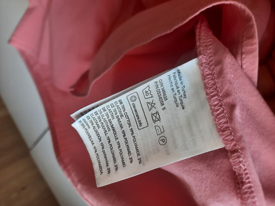 Blusa rosa sem ombros Tam. 36 da H&M