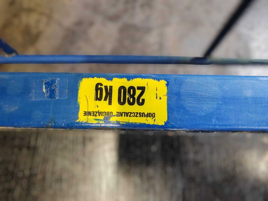 Wózek Magazynowy 280kg z rączką 100x63 AGROMECH Platformowy do Paczek