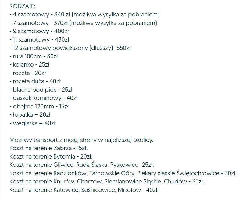 NOWY PIEC piecyk koza szamotowy ogrzewacz wędzarnia ZA
