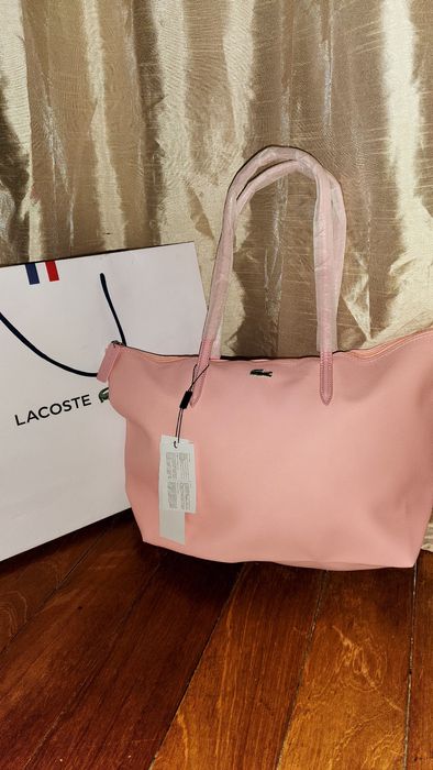 Bolsa Lacoste + etiquetas + saco de embrulho