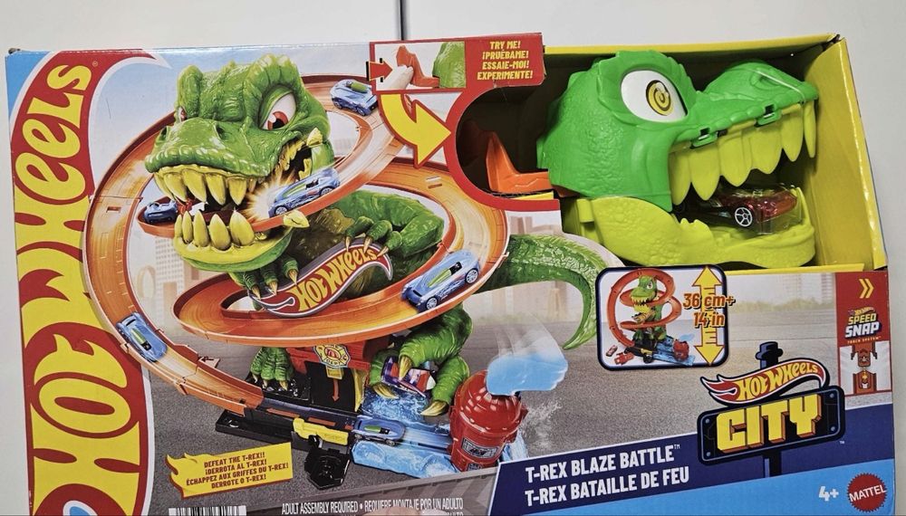 Ігровий набір Hot Wheels City Атака вогняного Ті-Рекса