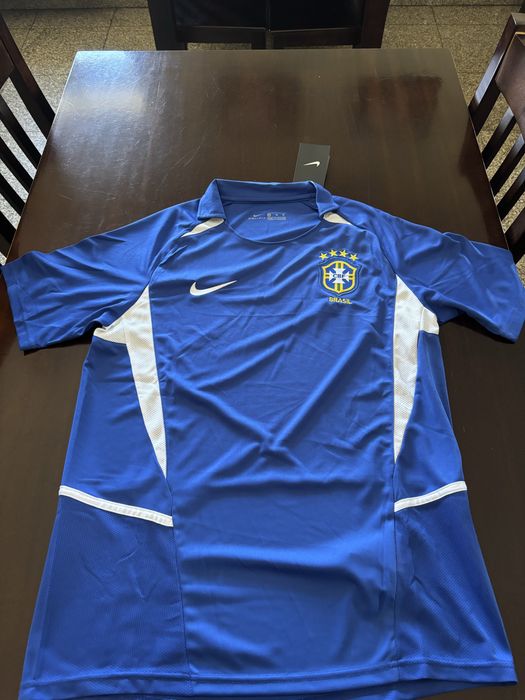 Camisola Brasil Azul Retro