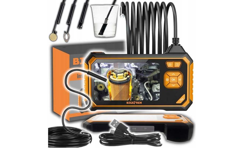 Nowa Kamera inspekcyjna 5m WODOSZCZELNOŚĆ IP67 ENDOSKOP