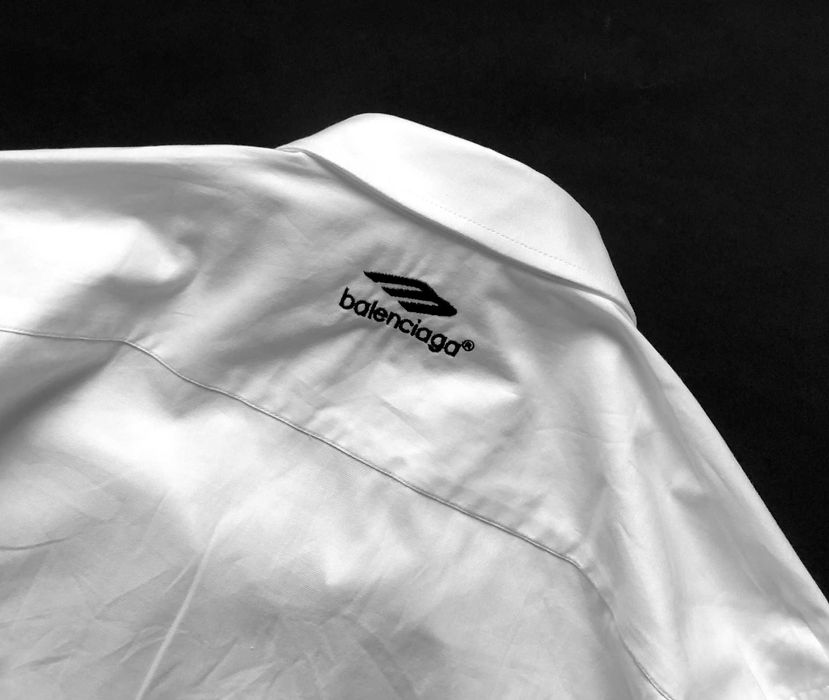 Sale -50% Balenciaga shirt koszula cotton hafty XXL 3XL