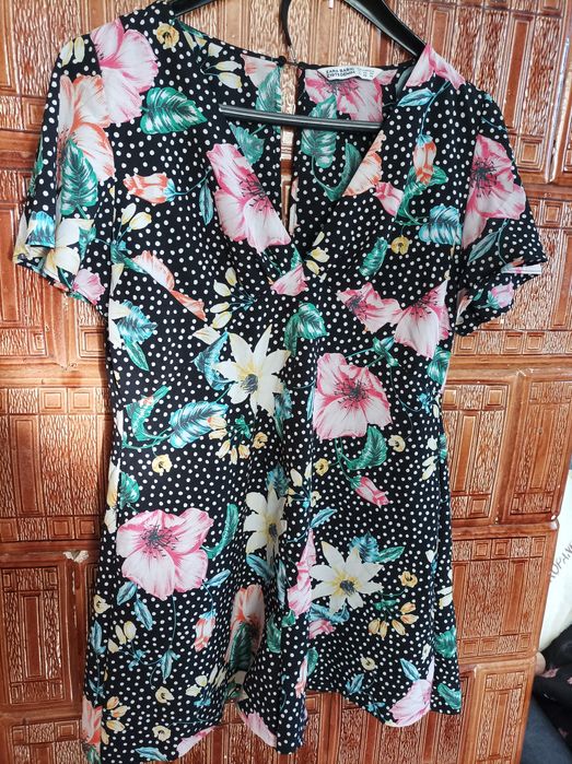 Kombinezon letni w kwiaty Zara xs