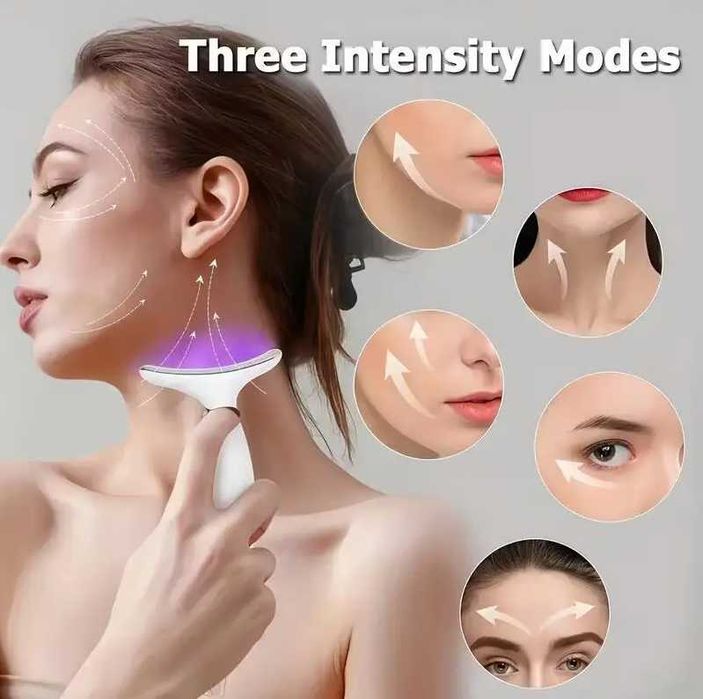 Микротоковый массажер для лица и шеи Neck Beauty Device 26X-328 (Новый)