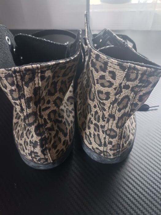 Trampki wysokie w panterkę roz 41