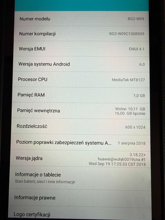 Huawei MediaTek MT8127 + case