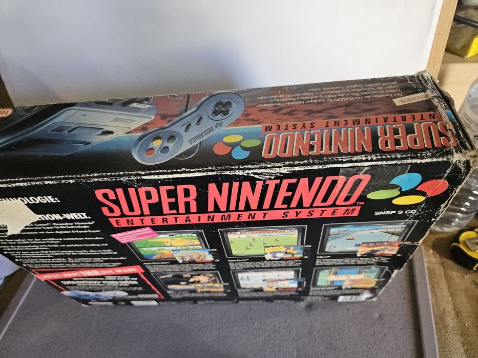 Consola super nintendo com caixa