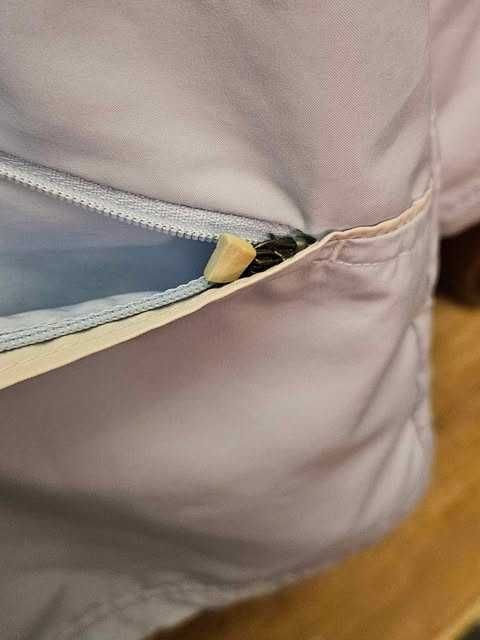 Błękitny niebieski dres kurtka bluza sportowa oversize