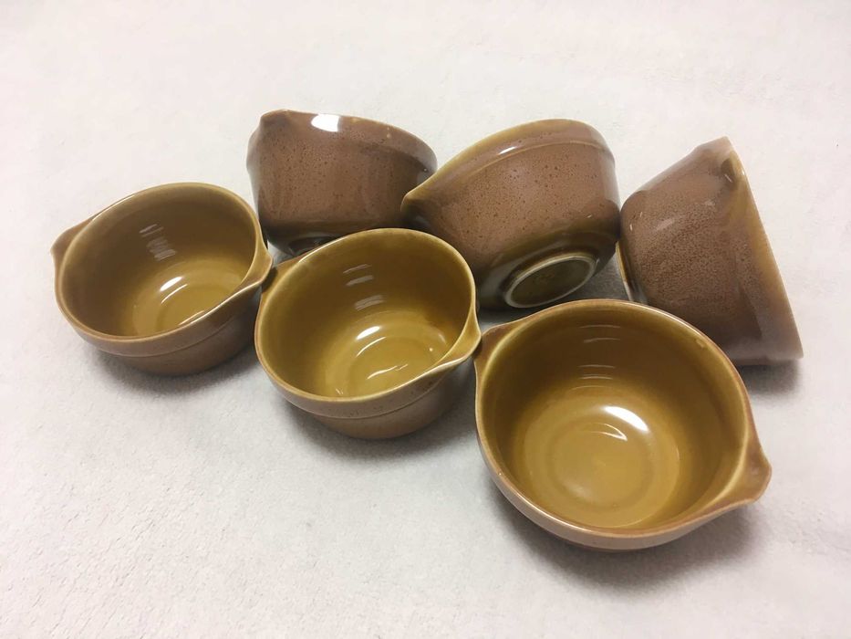 PRL miseczki bulionówki komplet Mirostowice