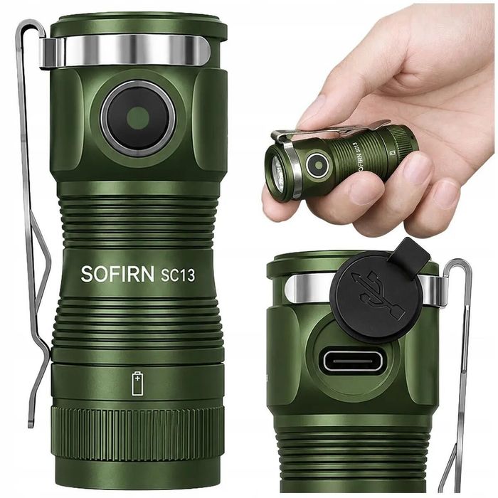 Latarka SOFIRN SC13 Military Green nowa