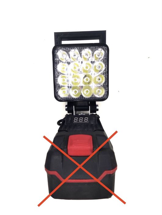Farol Led 48w para bateria Parkside