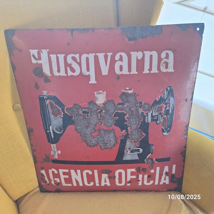 Vintage placa Husqvarna