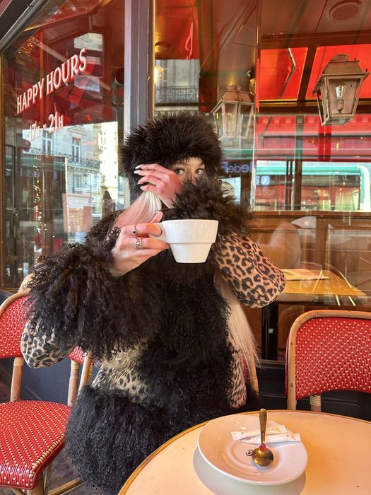 Futro z owcy mongolskiej panterka