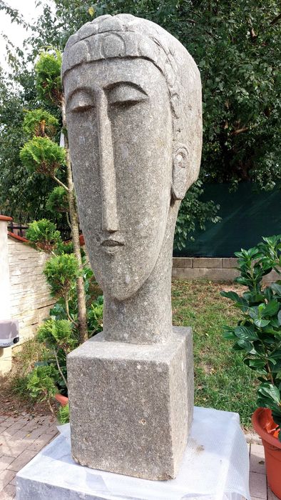 Replika najdroższej  rzeźby Świata "Tête" Modiglianiego z h100cm Hit