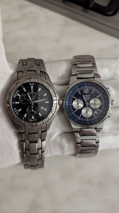 Часы Jacques lemans Titanium 1-1199, Casio edifice EF 500, годинник хронограф