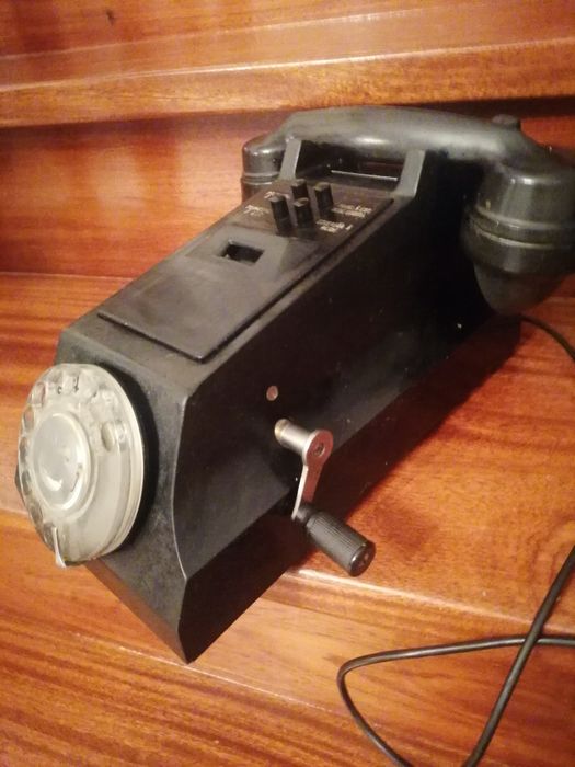 Telefone muito ANTIGO e raro  anos 1950-1960 com caixa de transmissão