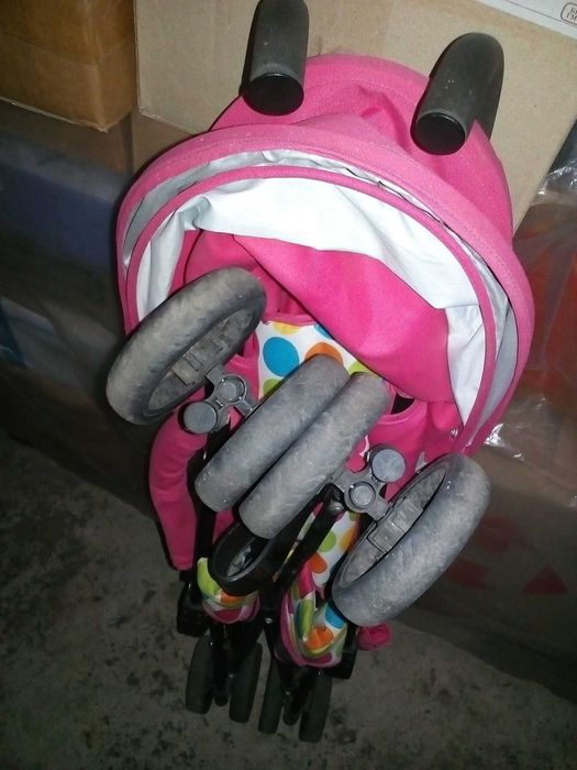 детская прогулочная коляска-трость JOY (розовый) Б/У