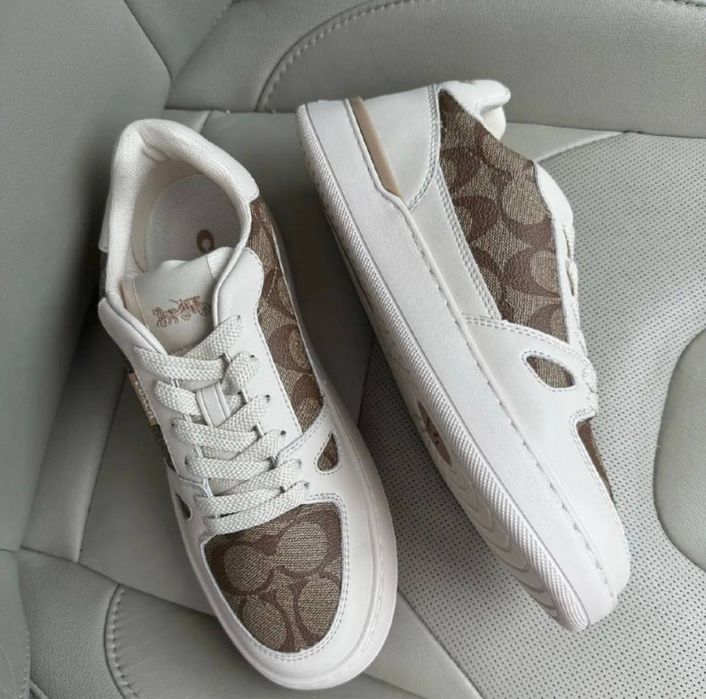 Кросівки кеди Coach беж