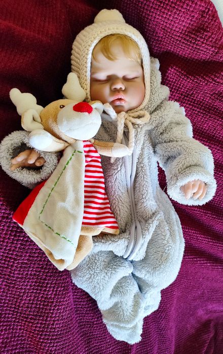 Кукла лялька пупс реборн 55 см сплюшка