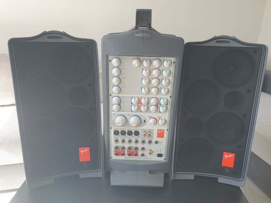 Fender Passport 500W zestaw nagłośnieniowy, mikser, kolumny, mikrofony