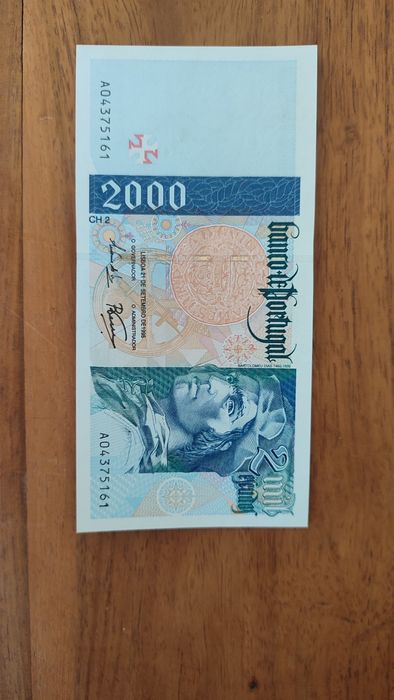 Nota 2000 escudos 1995