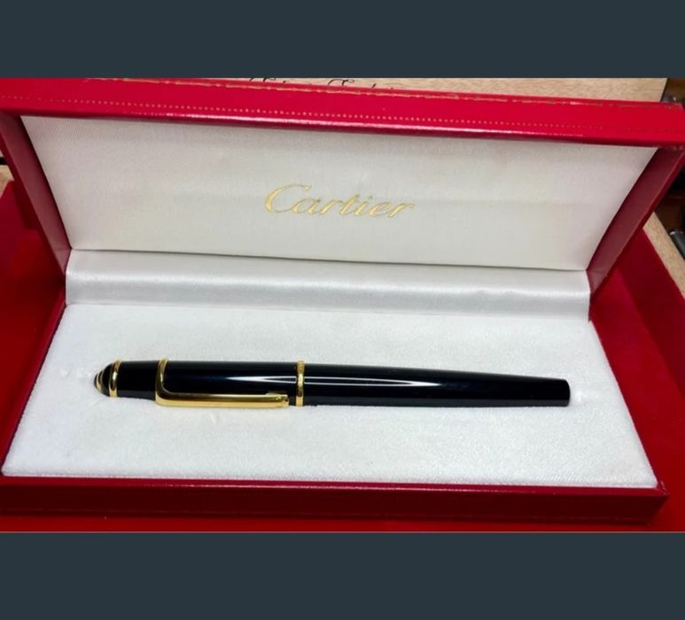Caneta CARTIER DIABOLO Preto/ouro ((Rara)